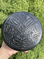 Top view showing Haida motif on lid