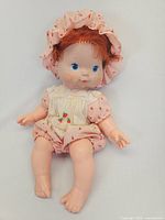 Full body photo of Strawberry Shortcake doll showing the outfit and overall condition.