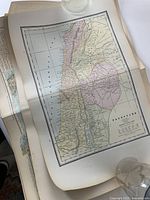 Map showing historical Palestine with geographical and political boundaries