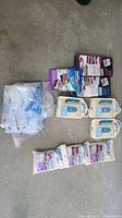 Full lot showing all packaged and loose vacuum bags