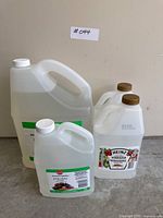 Four vinegar jugs grouped
