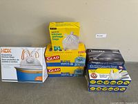 All boxes grouped showing brands and counts