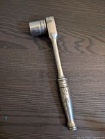 Full view of the Snap On 1/2" ratchet showing overall length and wear.