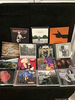Photo of 25 rock music CDs showing album covers from various rock artists including Samantha Fish, Joe Cocker and The Allman Brothers Band.