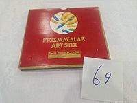 Original red Prismacolor Art Stix box with illustration and branding