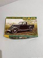 Closed box showing artwork of the Soviet WW2 Pickup truck GAZ-M-415 in 1:72 scale by Ace.