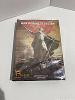Front of the box for a Pegasus 1/72 scale plastic model kit titled 'War Against Fascism', showing a soldier figure with a sword and flag on the cover.