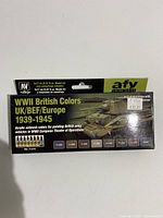 Front side of Vallejo paint set box showing product name, reference 71.614, and included components.