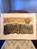 Front view showing full framed ceramic plaque