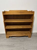 Front view showing full bookcase