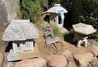 Overall view of all items outdoors