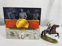 Box displaying the Conte Collectibles Miniatures for the Ages series with various historic military figures shown on packaging.
