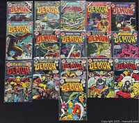 All 16 issues laid out in plastic sleeves, front covers visible.