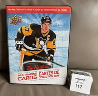 Front cover of Upper Deck Tim Hortons Hockey Collector’s Album featuring Sidney Crosby