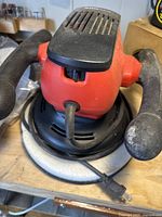 Red Bonaire electric buffer showing top and cord