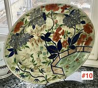 Front view of entire platter showing overall design and coloration