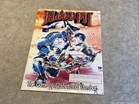 Photo of Blood Pit board game original box with fantasy gladiator artwork