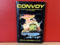 Front cover of CONVOY Car Wars adventure booklet showing illustrated truck and characters.