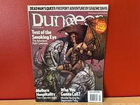 Front cover of Dungeon Magazine Issue 107 February 2004 showing artwork and cover story titles.