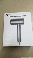 Scilife High-Speed Hair Dryer box showing the product image and some specifications on the front side.