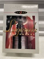 Front view of outer slipcase showing Legends of Hockey title and Stanley Cup graphic