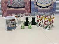 Photo showing all cups and glasses in the lot