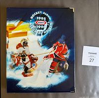 Front view of the custom Kraft hockey album for 1995-96 season