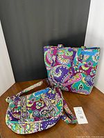 Tote and crossbody bags front view