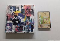 Top view of box set next to DVD