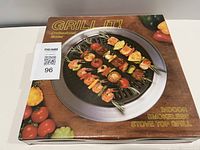 Front of boxed Grill It indoor smokeless stove-top grill