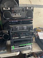 Full stack of six electronic components