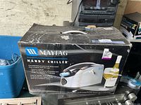 Front view of Maytag Handy Chiller box showing product image and branding