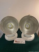 Front view of both Presto HeatDish heaters showing design and condition