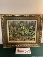 Framed oil painting full view