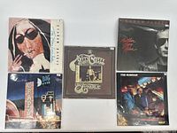 Photo showing all 5 vinyl records arranged in a grid, showcasing their cover art and sleeves.