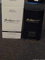 White outer box and black inner box both labeled Baldessarini Eau de Cologne Concentree 75 ml natural spray vaporisateur.