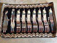 Full view of rug laid flat, showing overall design and color scheme