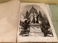 Frontispiece page of the bound volume featuring the title and illustration with the date Jan to June 1857.