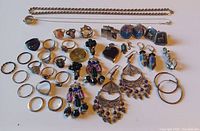 Overview of entire collection laid out on white background