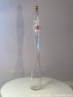 Front view of the tall, slender Pepsi Cola bottle with '16' and Pepsi logo on glass, showing overall shape and condition.
