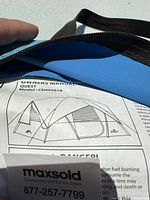 Owner's manual showing tent model CEH02618 and MaxSold contact information.