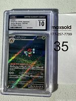 Front of CGC graded Pokémon card showing Ledian artwork with gem mint 10 rating.