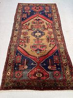 Full view of rug showing overall design, size and color pattern