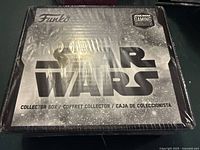 Front view of sealed Funko Star Wars Collector Box with Star Wars and Funko branding.