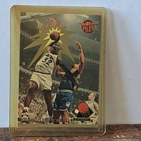 Front of Shaquille O'Neal basketball card showing action shot with 92-93 Ultra logo in corner.