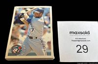 Front of sealed 1994 Fleer Sunoco Baseball Collector’s Edition card pack showing a player in blue and grey uniform batting, labeled Roberto Alomar 12 Blue Jays.