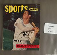 Front cover with Joe DiMaggio image and publication details