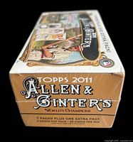 Sealed 2011 Topps Allen & Ginter's Baseball wax box side view showing logo and pack count