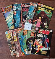All 10 Charlton comic books fanned out