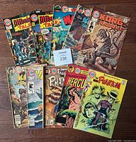 All ten Charlton comic books fanned out